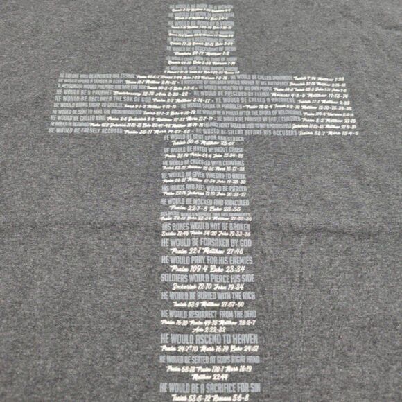 Delta Pro Weight Shirt Size 3XL Jesus Tee Holy Cross Bible Verses Graphic Print - Picture 4 of 7